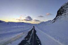 on the road
